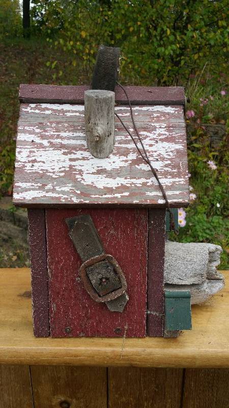 lot 42 image: Custom Made Rustic Artistic Bird House