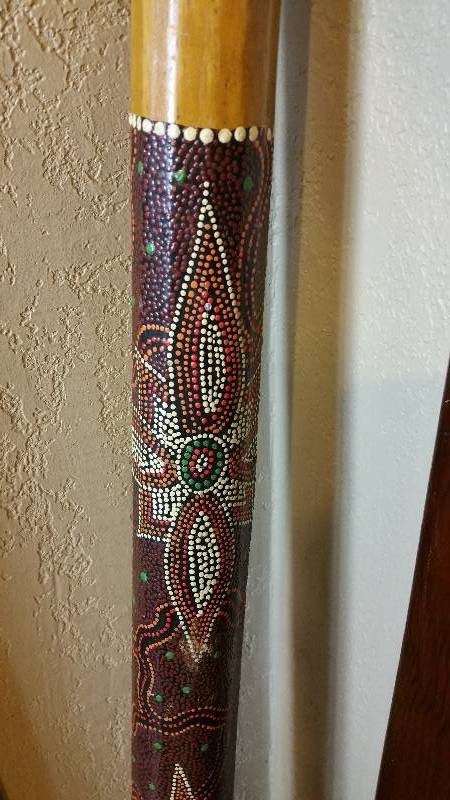 lot 144 image: Hand Carved and Painted Indonesian Wooden Dcor