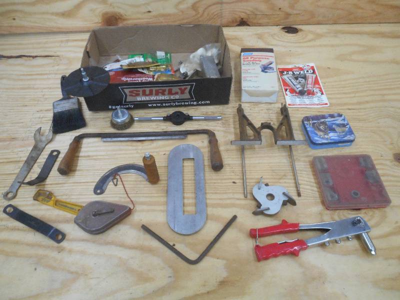 lot 46 image: Box Of Assorted Hand Tools, Shop To...