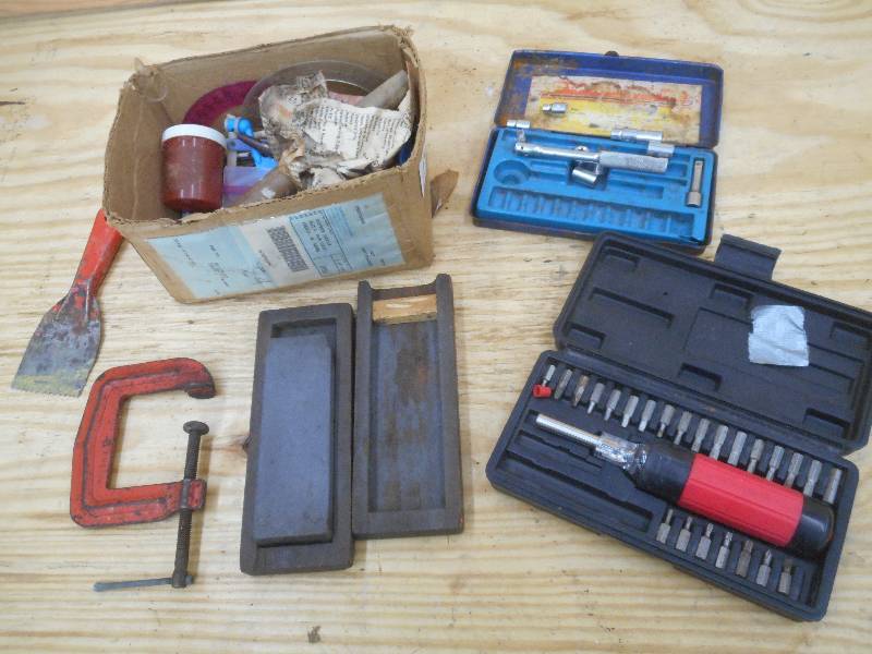 lot 49 image: Lot Of Assorted Hand Tools, Bit Se...