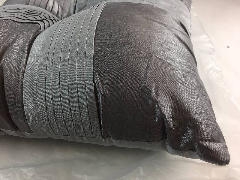lot 202 image: McLeland Design Decorative Pillow Silver Color
