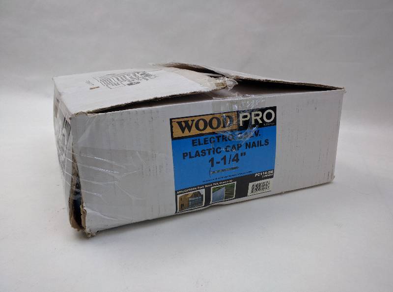 lot 1 image: WoodPro Fasteners PC114-2M Ring Shank Approximately 2000-Count 1-14-Inch Electro Galvanized