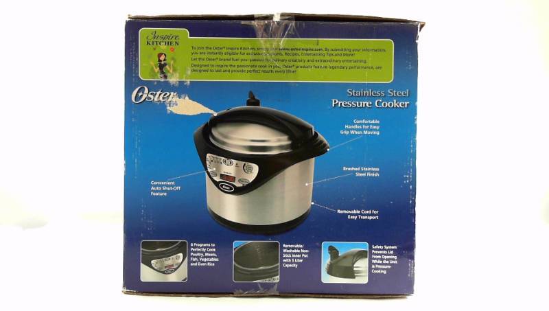 lot 234 image: Oster Stainless Steel Pressure Cooker