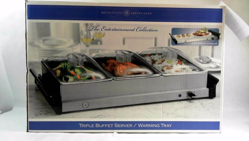 lot 239 image: Bella Cucina Triple Buffet Warming Tray