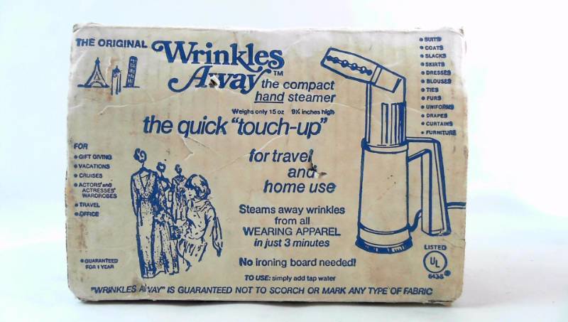 lot 253 image: Wrinkles Away Compact Hand Steamer