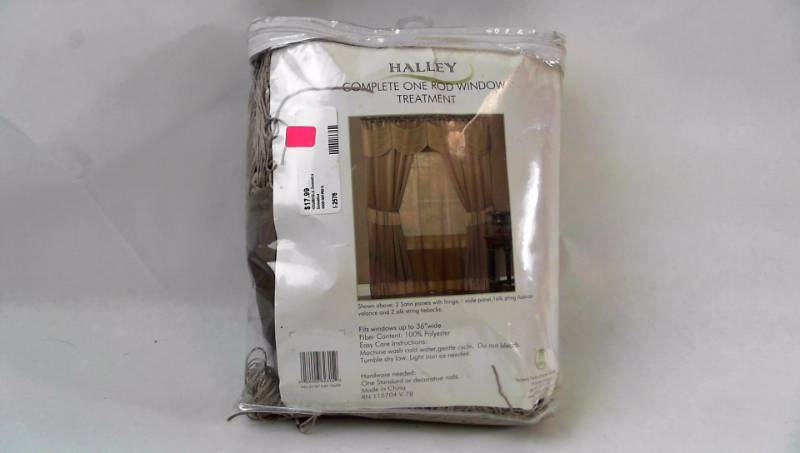 lot 278 image: Halley Complete One Rod Window Treatment