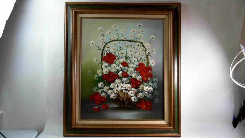 lot 610 image: Nancy Lee Damaged Framed Painting