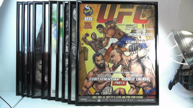 lot 620 image: 10 Assorted UFC Posters