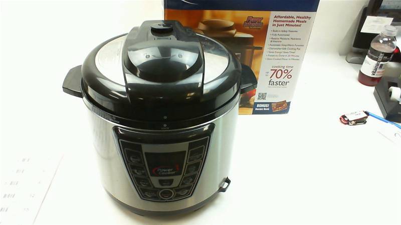 lot 21 image: Power cooker 6 Quart Digital Electric Pressure Cooker