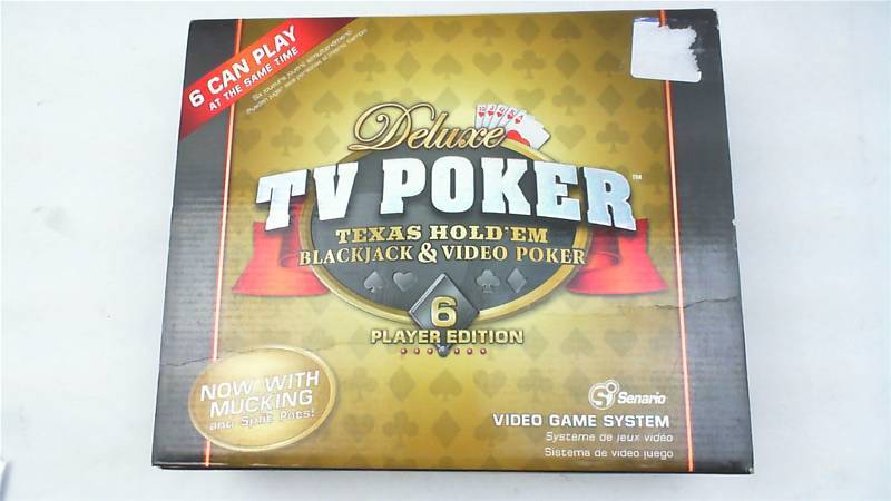 lot 26 image: Delux TV Video Poker Texas Hold Um BlackJack 6 Players