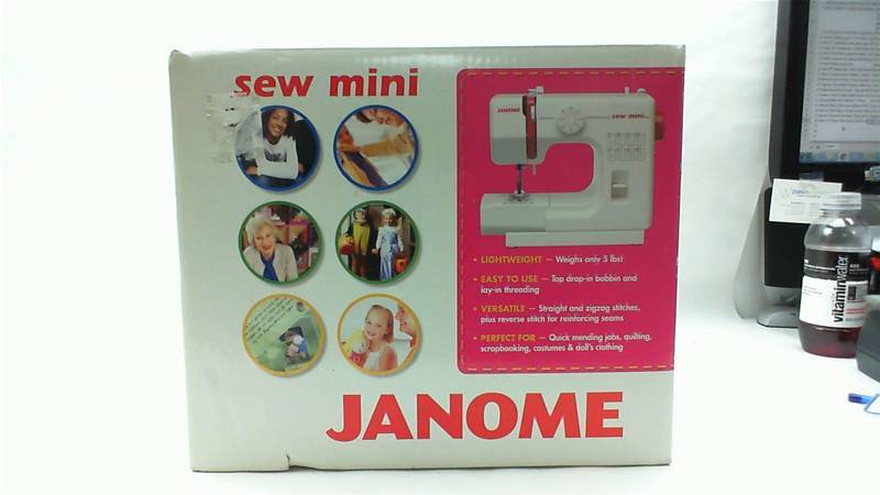lot 27 image: Janome Sew mini Tiny Sewing machine