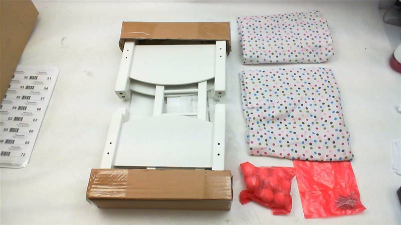 lot 49 image: White Wooden Bunk Bed For Dolls