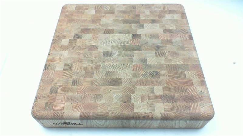 lot 50 image: The Slab Catskill End Grain Wooden Butcher Block With Finger grooves