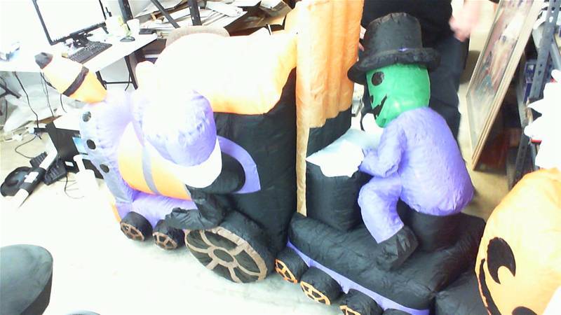 lot 51 image: Alcove inflatable Halloween Train 9FT LONG