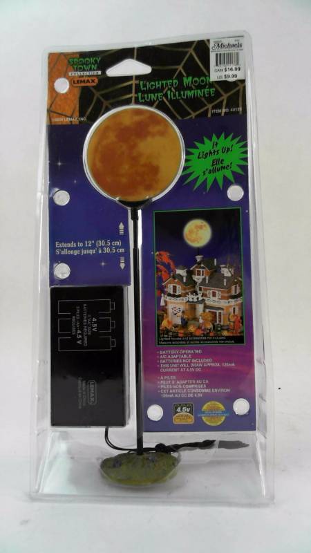lot 309 image: Lemax Spooky Town Collection Lighted Moon 44136