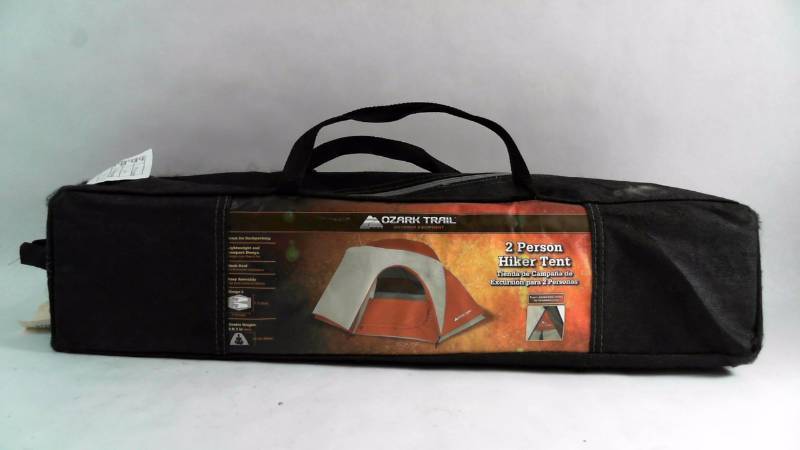 lot 335 image: Ozark Trail 2 Person Hiker Tent Model W203.1 (Used)
