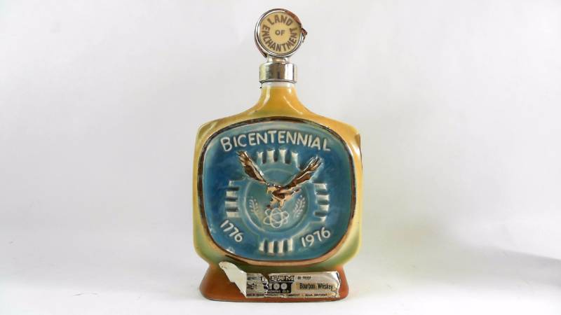 lot 652 image: Vintage Bourbon Whiskey Bottle Beam 100 Month Old