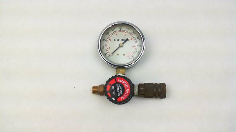 lot 74 image: K-D tools pressure gauge and Powermate 019-0167 Regulator