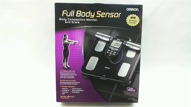 lot 76 image: Omron Full Body Sensor Body Composition Monitor Scale Black