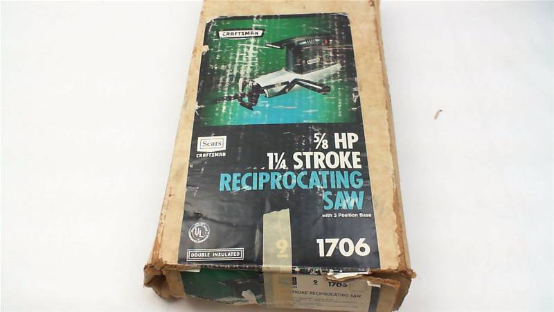 lot 77 image: Vintage Craftsman Variable Speed Reciprocating Saw Model No. 315.17067 WORKS