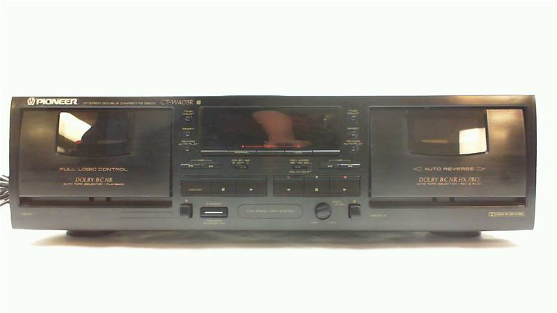 lot 92 image: Pioneer CT-W403R Vintage Double Dual Cassette Deck Stereo FOR PARTS