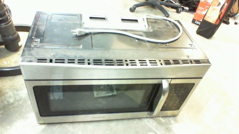 lot 116 image: Frigidaire - 1.6 Cu. Ft. Over-the-Range Microwave - Stainless Steel With Brackets
