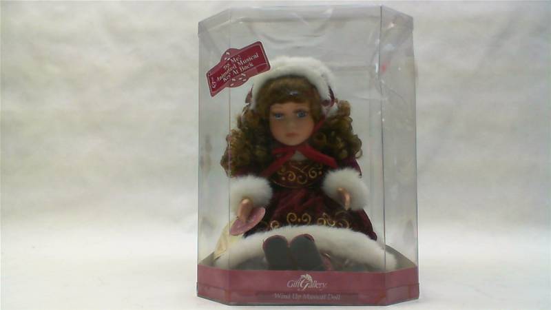 lot 155 image: Gift Gallery Wind up Music Doll Winter themed