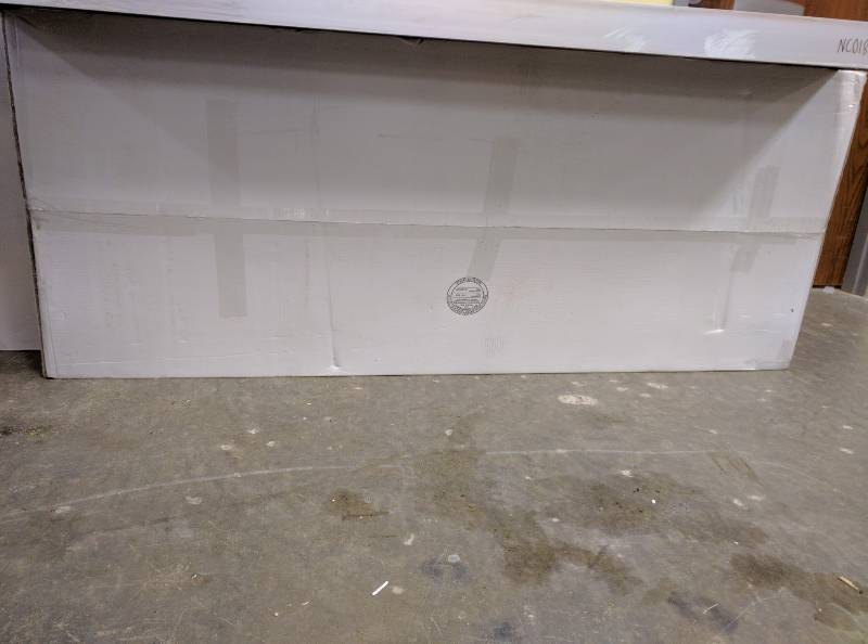 lot 167 image: New in Box, 11 Drawer, Tool Cabinet Work Bench Stainless Seville Classics UltraHD Rolling Bench 6 Wide Workbench