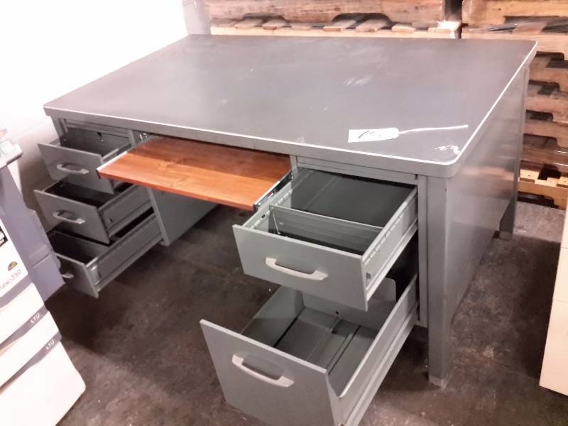 Vintage Steel Desk.