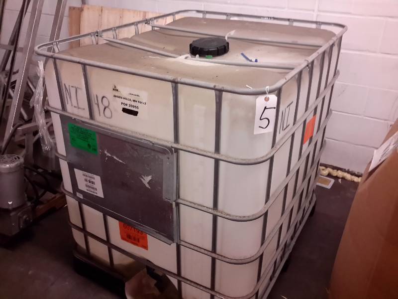 250 Gallon Schutz plastic container..