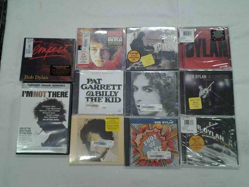 13-Bob Dylan Unopened CDs, 1-DVD