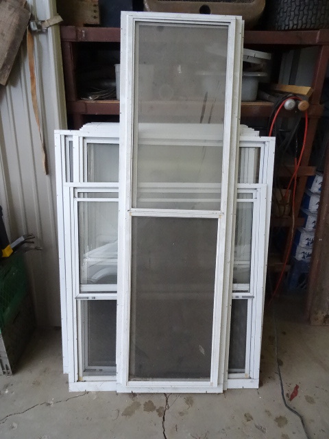 lot 3 image: Aluminum storm windows
