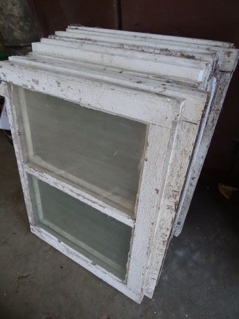 lot 15 image: Vintage barn windows