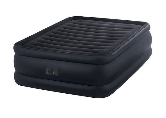 lot 93 image: Intex Dura-Beam Fiber-Tech Raised Downy Airbed - Queen - Used