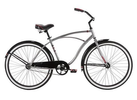 lot 120 image: Huffy Mens Good Vibrations Cruiser - Silver Color