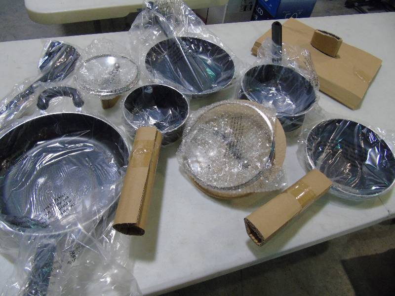 lot 37 image: alcove 12-Pc. Nonstick Aluminum Cookware Set - Black Color