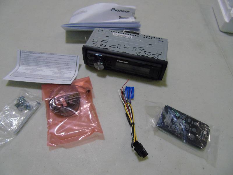 lot 42 image: Pioneer MP3 Car Stereo with Bluetooth