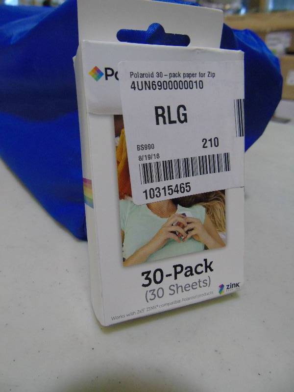 lot 51 image: Polaroid 30-pk. paper for Zip Printer