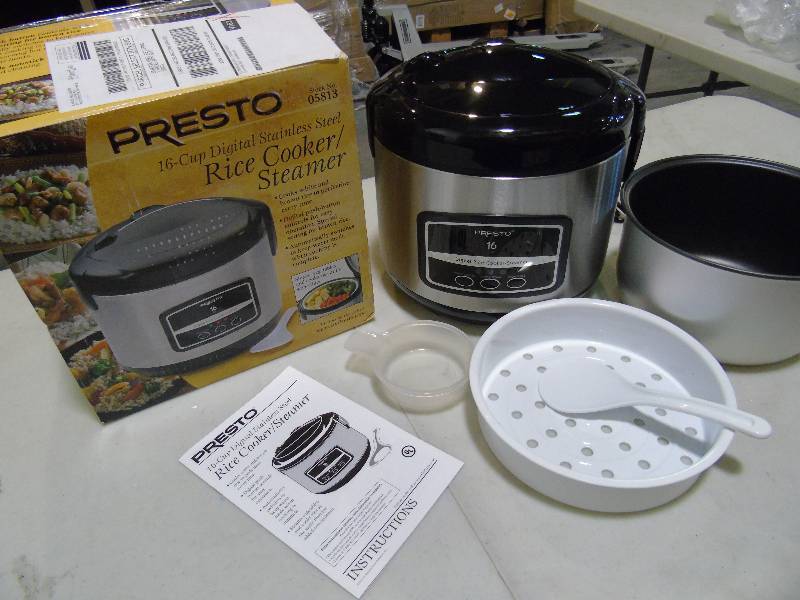 lot 56 image: Presto 16-Cup Digital Rice Cooker