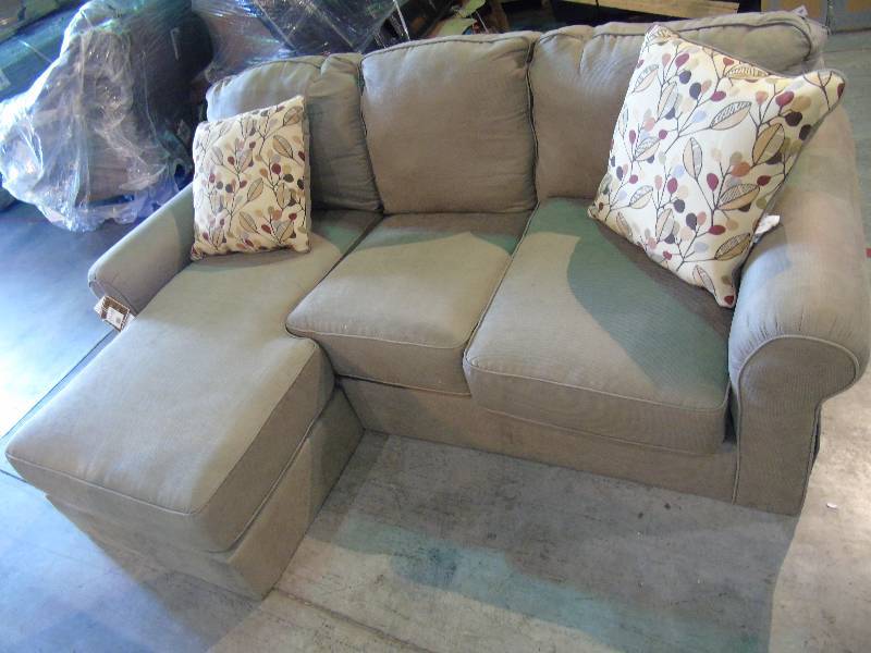 lot 109 image: Ashley Sofa with Chaise - Beige