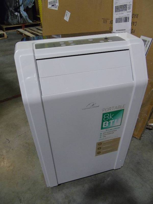 lot 127 image: Commercial Cool WPAC08R 8,000-BTU Room Portable Air Conditioner