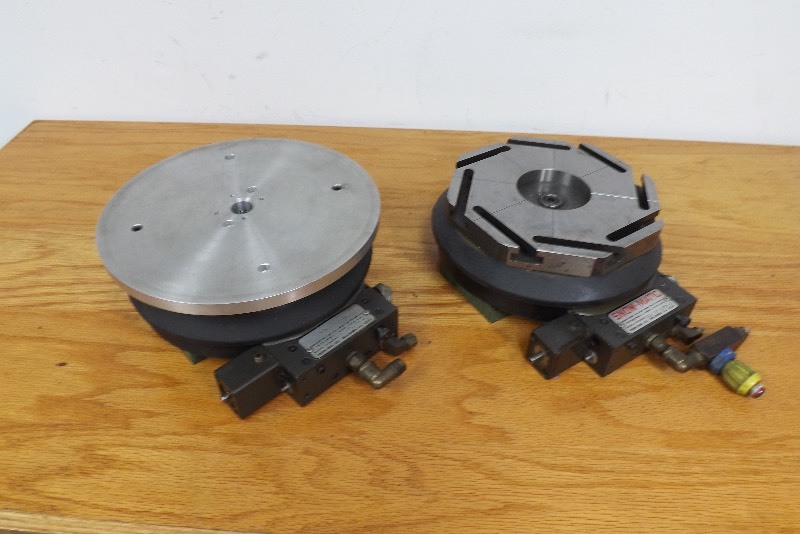 lot 10 image: 2 Pneumatic Rotary Tables