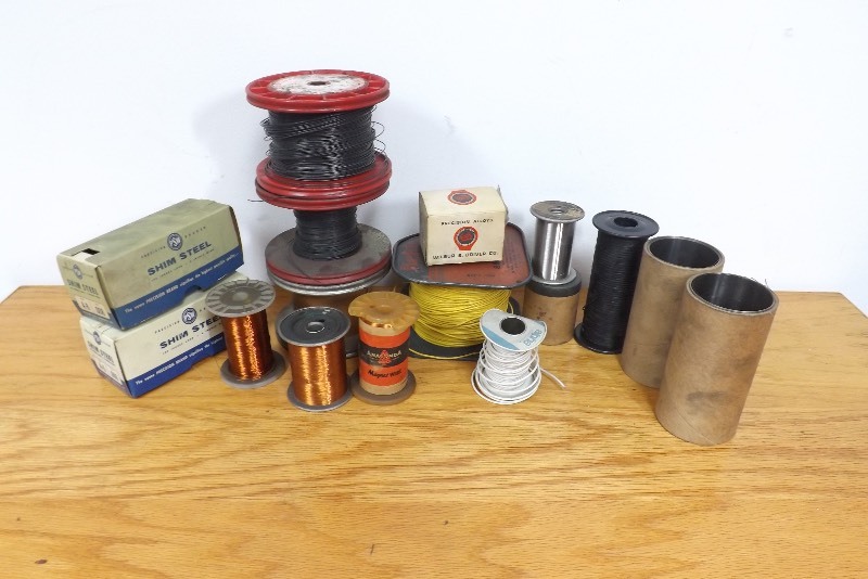 lot 16 image: Lot of Spools of Wire and Shim