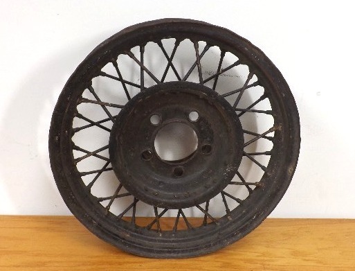 lot 3 image: Antique Chevrolet Wire Rim