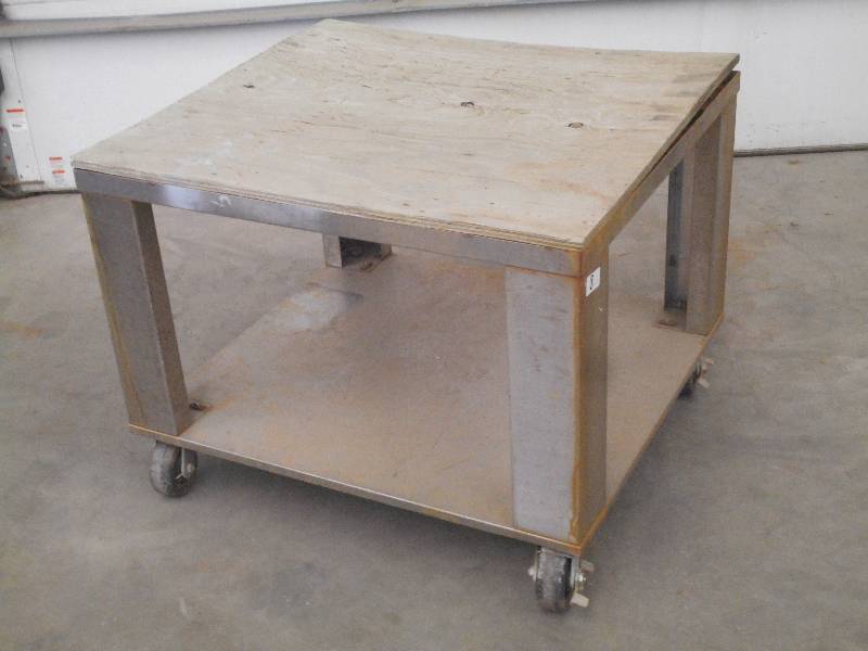lot 8 image: 3x4 Rolling Stainless Steel Work ...