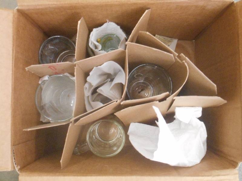 lot 66 image: Box Of (10) Assorted beer Mugs & G...