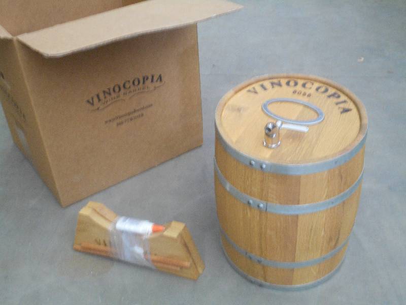 lot 68 image: Vinocopia Wine Barrell With Stand ...