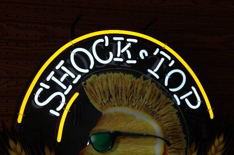 Shock Top Belgian White Neon Sign West Bloomington Neon Advertising