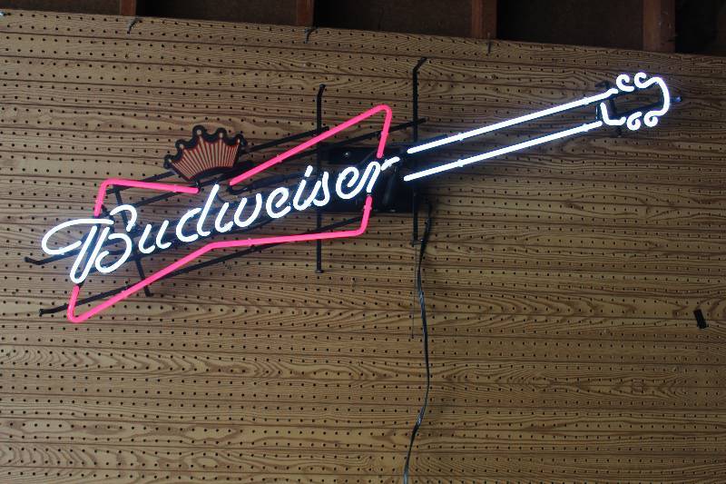 Budweiser Guitar Neon Sign | West Bloomington Neon