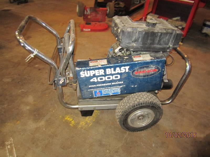 lot 2 image: Super Blast pressure washer, runs...